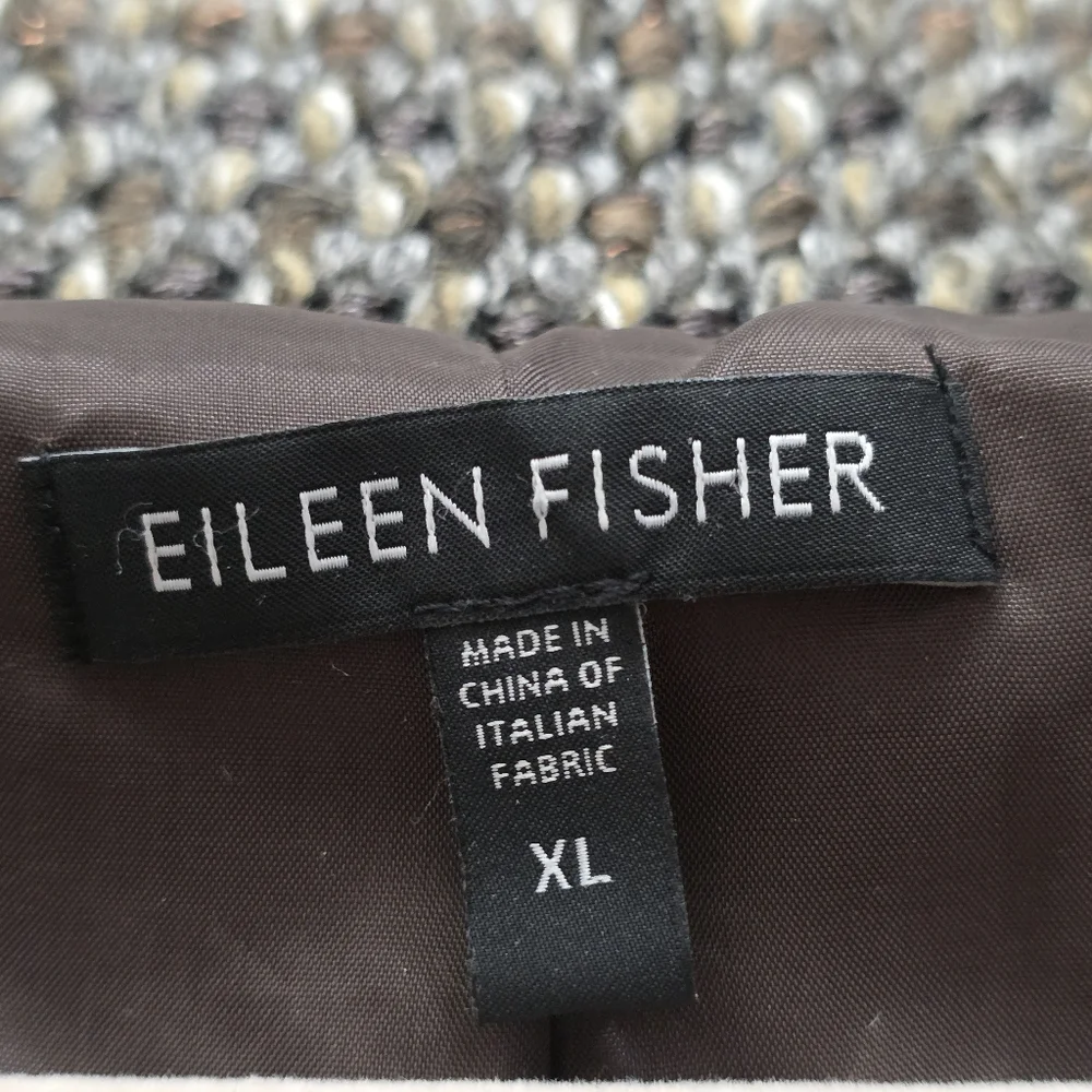EILEEN FISHER Women's Textured jacket Coat Knit Cottage Wool Quiet Luxury Merino